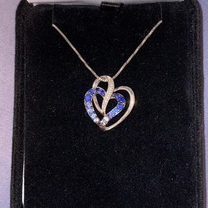Kay Jewelers Blue Heart Necklace